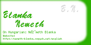 blanka nemeth business card